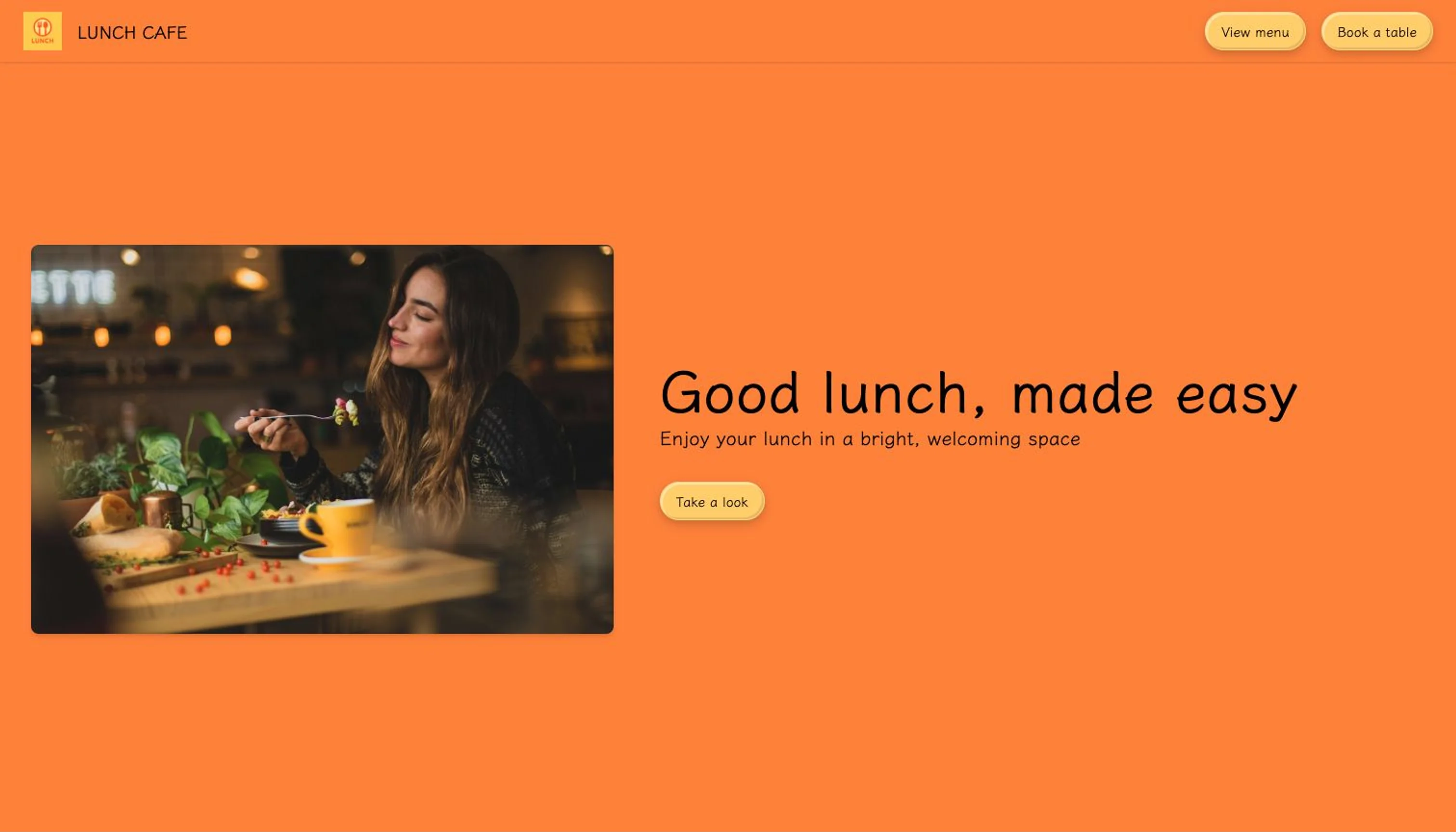 Restaurant sample website