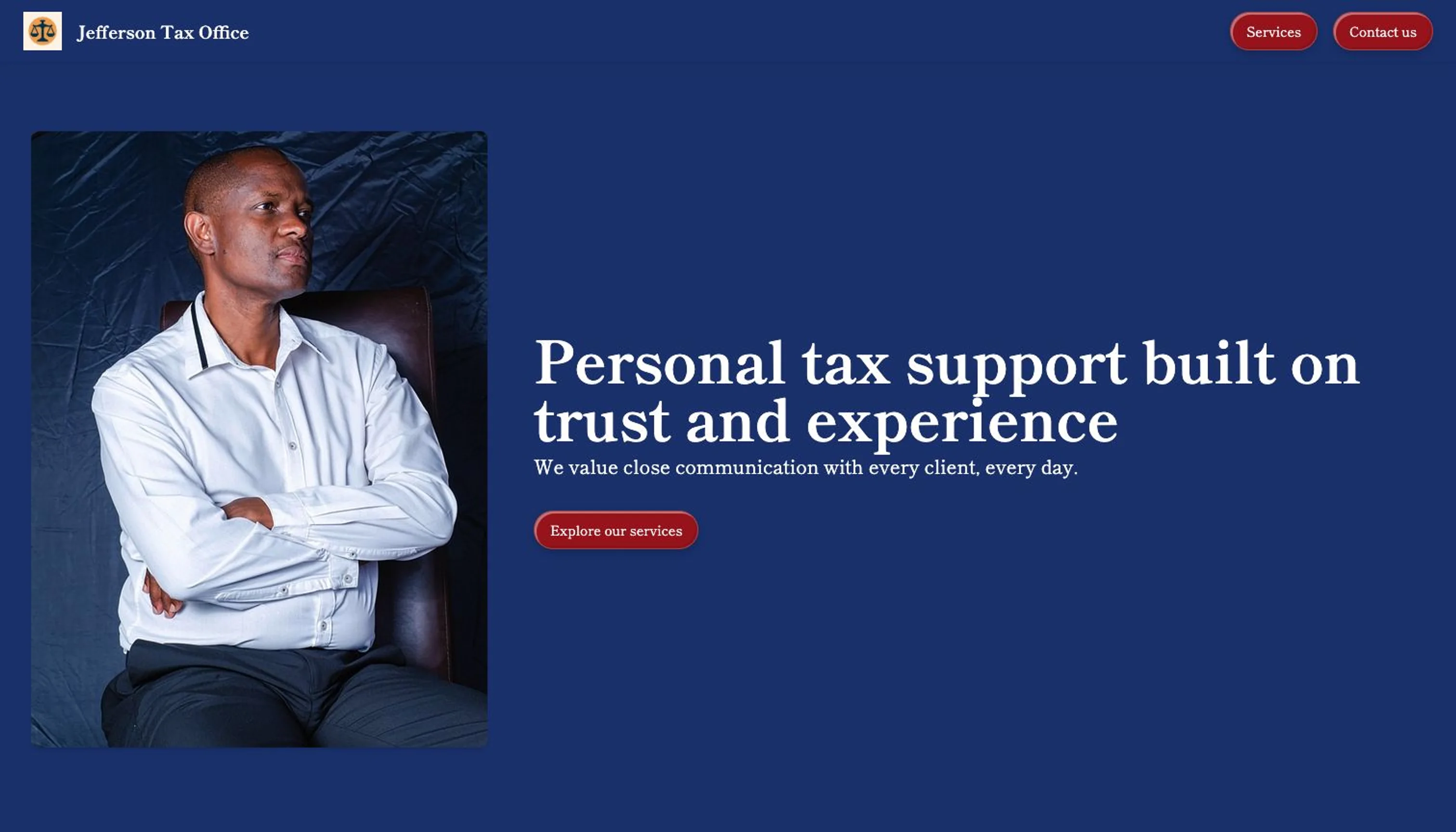 Accounting firm sample website